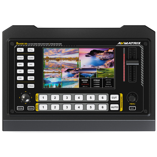 AVMATRIX Shark S6 6-Channel HDMI/SDI Video Switcher