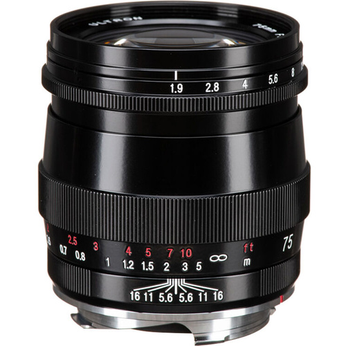 Voigtlander Ultron 75mm f/1.9 Lens (Single Coated, Black)