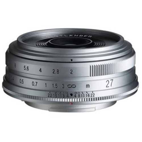 Voigtlander Ultron 27mm f/2 Lens for FujiFilm X (Silver)