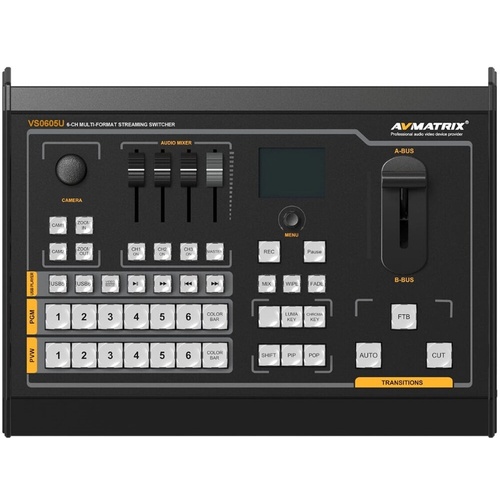 AV Matrix VS0605U 6-Channel SDI/HDMI Multi-Format Streaming Switcher - Open Box Special