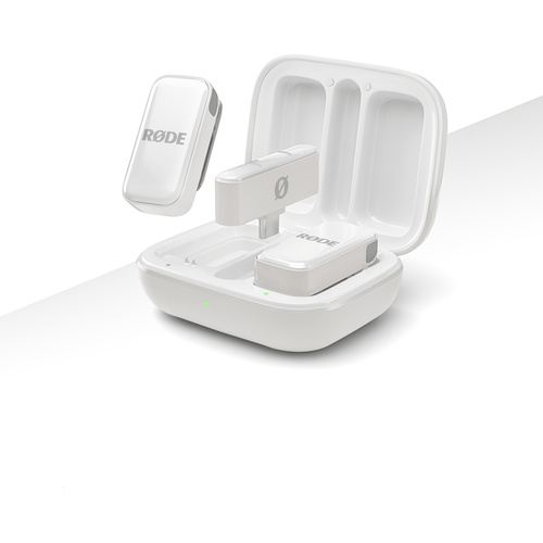 RODE Wireless Micro Ultra-Compact Wireless Microphone (USB-C, White)