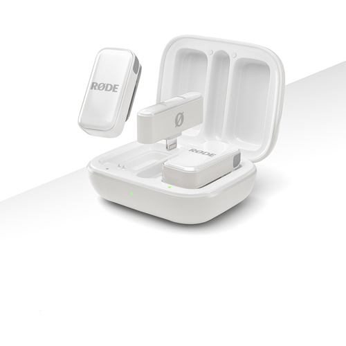 RODE Wireless Micro Ultra-Compact Wireless Microphone (Lightning, White)