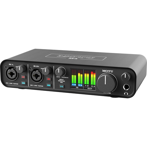 MOTU M4 4x4 USB-C Audio Interface for Recording, Mixing, and Podcasting - Open Box