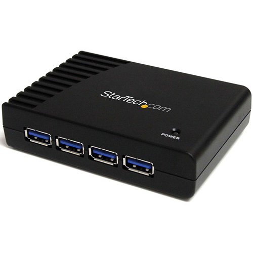 StarTech 4-Port SuperSpeed USB 3.0 Hub (Black)
