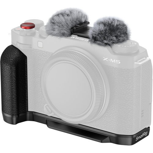 SmallRig 4876 L-Shape Mount Plate with Silicone Handle for FujiFilm X-M5 (Black)