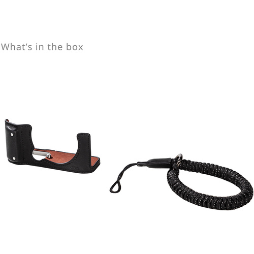 SmallRig 4879 Camera Leather Half Case Kit for FujiFilm X-M5 (Black)