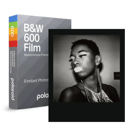 Polaroid Black & White 600 Instant Film (Monochrome Frames Edition, 8 Exposures)