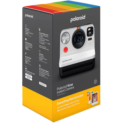 Polaroid Now Generation 2 i-Type Instant Camera Everything Box (Black and White)