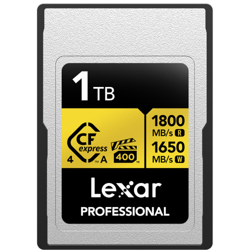 Lexar 1TB Professional CFexpress 4.0 Type A GOLD Card
