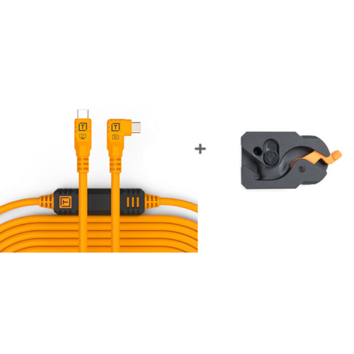 Tether Tools TetherGuard LeverLock & Cable Kit (High Visibility Orange)