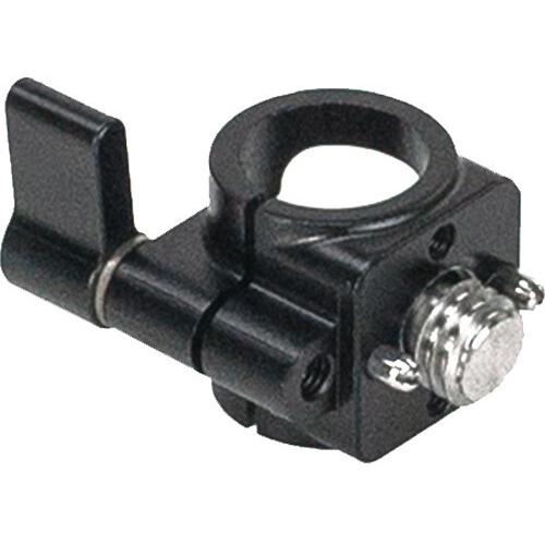 Bright Tangerine 15mm Single-Rod Clamp with 3/8"-16 ARRI-Style Anti-Twist Mount