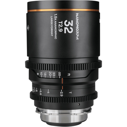 Laowa Nanomorph 32mm T2.9 1.5X LF Anamorphic Lens (Amber)