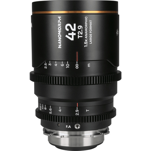 Laowa Nanomorph 42mm T2.9 1.5X LF Anamorphic Lens (Amber)