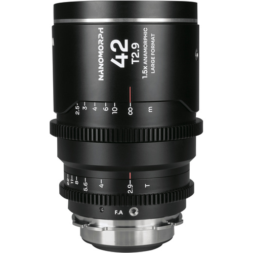 Laowa Nanomorph 42mm T2.9 1.5X LF Anamorphic Lens (Silver)