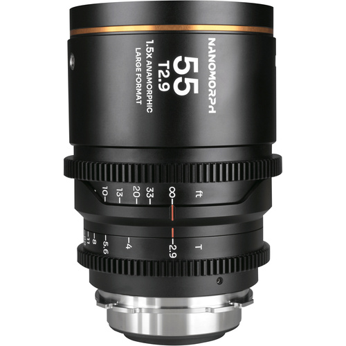 Laowa Nanomorph 55mm T2.9 1.5X LF Anamorphic Lens (Amber)