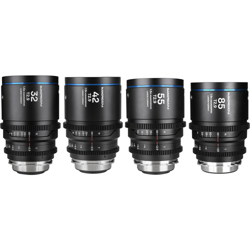 Laowa Nanomorph LF Prime 32/42/55/85mm 4-Lens Bundle (Blue)