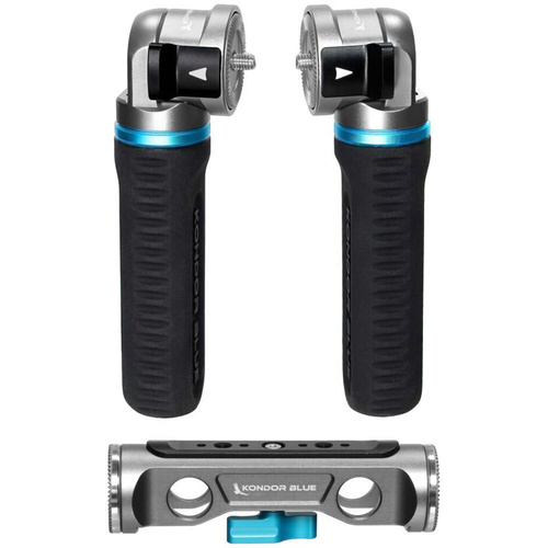 Kondor Blue Pro Pivot Rosette Grips & Dual-Rod Clamp Bundle (Space Grey)