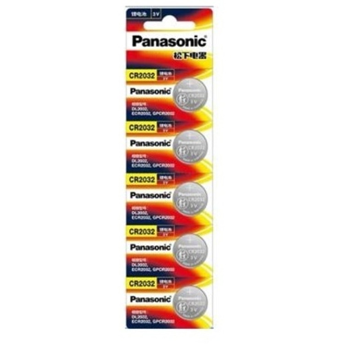 Panasonic CR2032 Lithium Battery (5-Pack)