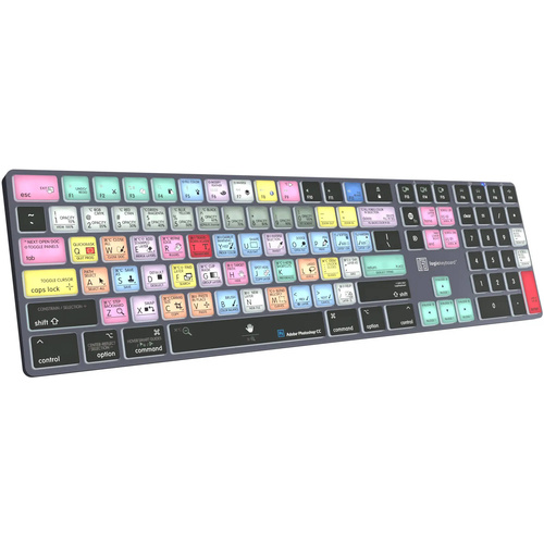 Logickeyboard TITAN Adobe Photoshop CC Wireless Keyboard for Mac