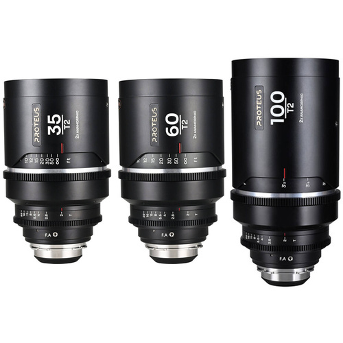 Laowa Proteus Flex 35mm/60mm/100mm 2X Anamorphic 3-Lens Bundle (PL/EF Mount, Feet)
