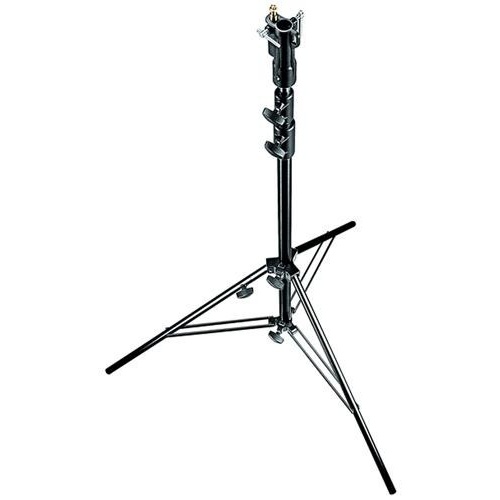 Manfrotto Aluminum Senior Stand with Leveling Leg (3.1m, Black)