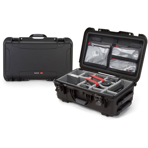 Nanuk 935 Wheeled Hard Case (Black, Padded Dividers & Lid Organiser, 28.5L)