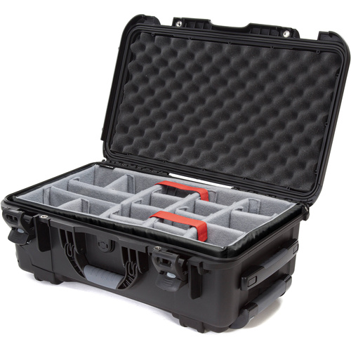 Nanuk 935 Wheeled Hard Case (Black, Padded Dividers, 28.5L)