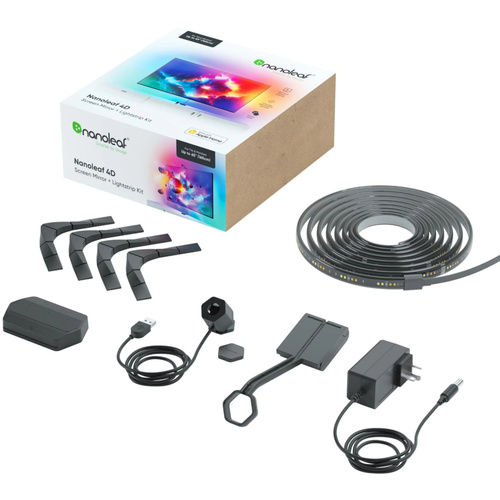 Nanoleaf 4D Screen Mirror + Lightstrip Kit for TVs & Monitors Up to 5.2m