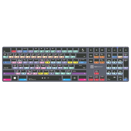 Logickeyboard TITAN Wireless Keyboard for Adobe After Effects CC (Windows, US English)