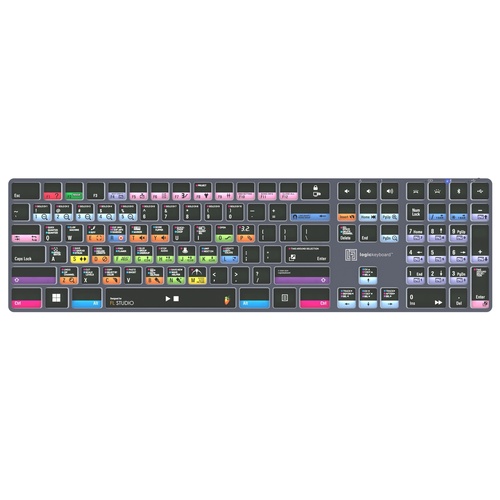 Logickeyboard TITAN Wireless Keyboard for FL Studio (Windows, US English)