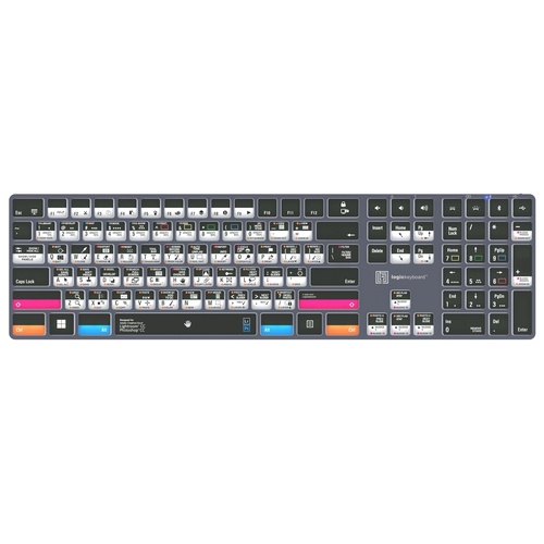Logickeyboard TITAN Wireless Keyboard for Adobe Photographer CC (Windows, US English)
