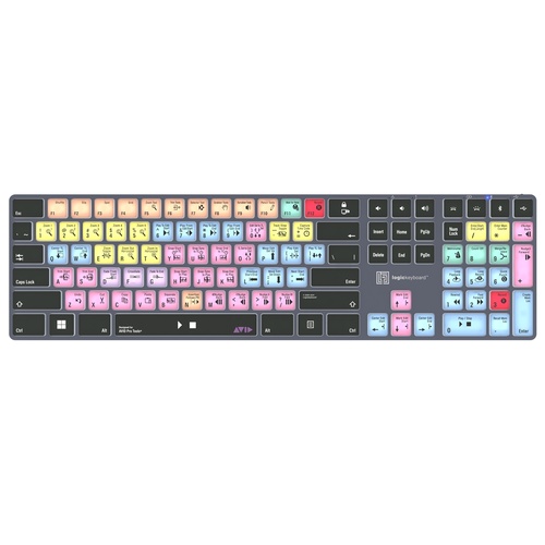 Logickeyboard TITAN Wireless Keyboard for AVID Pro Tools (Windows, US English)