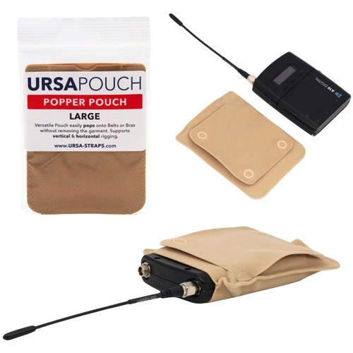 Ursa Popper Pouch (Large, Beige)