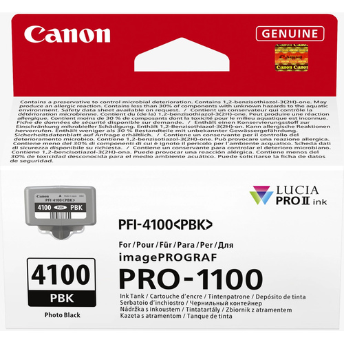 Canon PFI-4100 Lucia Pro Ink Cartridge (Photo Black, 80ml)