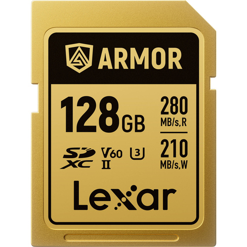 Lexar 128GB ARMOR GOLD UHS-II SDXC Memory Card