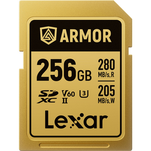 Lexar 256GB ARMOR GOLD UHS-II SDXC Memory Card