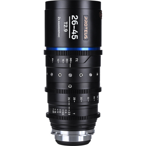 Laowa Proteus 26-45mm T2.9 2x S35 Anamorphic Zoom (ARRI PL, Feet, Blue Flare)