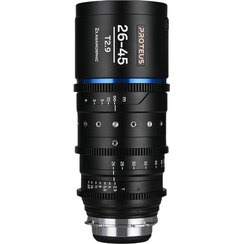 Laowa Proteus 26-45mm T2.9 2x S35 Anamorphic Zoom (ARRI PL, Meters, Blue Flare)