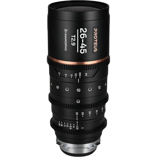 Laowa Proteus 26-45mm T2.9 2x S35 Anamorphic Zoom (ARRI PL, Meters, Amber Flare)