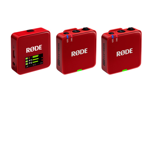 RODE Wireless GO Compact Wireless Microphone System (Gen 3, Red)