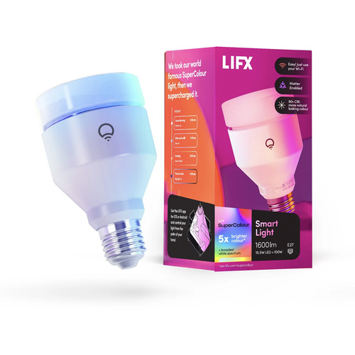 LIFX SuperColor A21 Smart Light 1600 Lumens E27