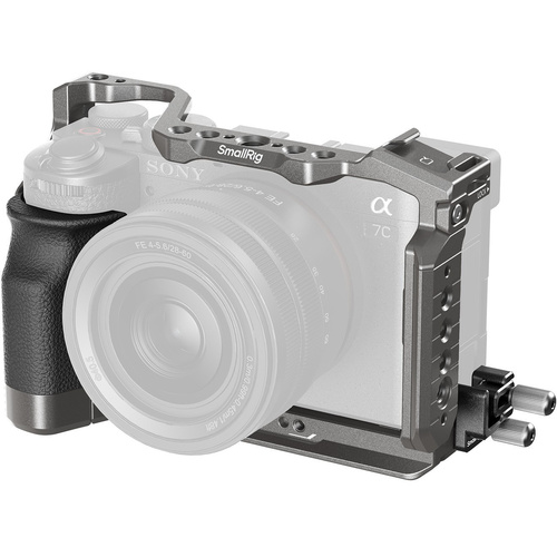 SmallRig 5198 "HawkLock" Quick Release Cage Kit with Silicone Handle for Sony Alpha 7C II / 7CR
