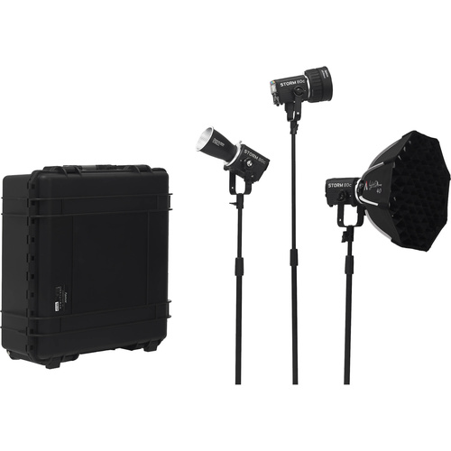 Aputure Storm 80c LED Monolight 3-Light Kit