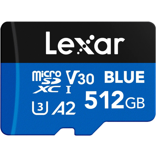 Lexar 512GB BLUE MicroSDXC UHS-I Memory Card