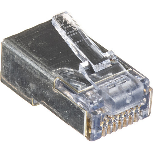 Platinum Tools Shielded EZ-RJ45 Connectors with Internal Ground (Clamshell Packaging, 10-Pieces)