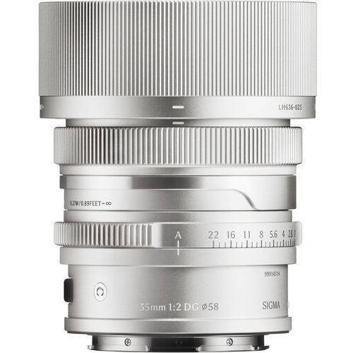 Sigma 35mm f/2 DG Contemporary Lens (L-Mount, Silver)