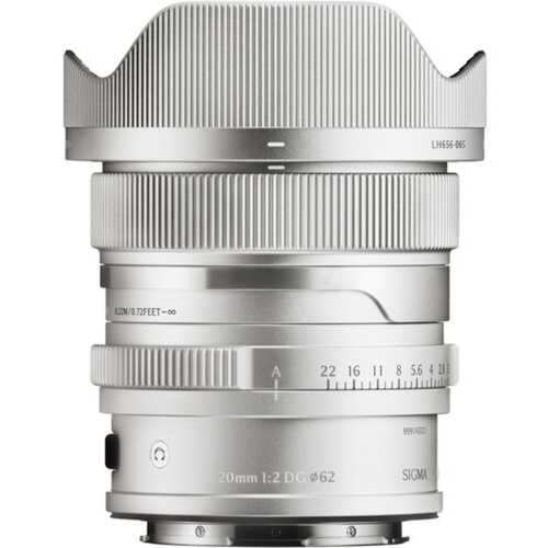 Sigma 20mm f/2 DG Contemporary Lens (L-Mount, Silver)
