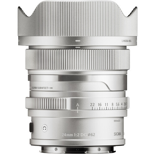 Sigma 24mm f/2 DG Contemporary Lens (L-Mount, Silver)