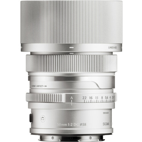 Sigma 50mm f/2 DG Contemporary Lens (L-Mount, Silver)