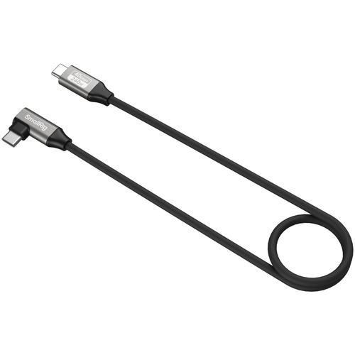 SmallRig 5076 USB-C Straight to USB-C Angled Data Cable (60cm)